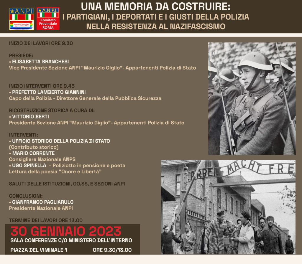 Locandina Seminario ANPI - 30 gennaio 2023